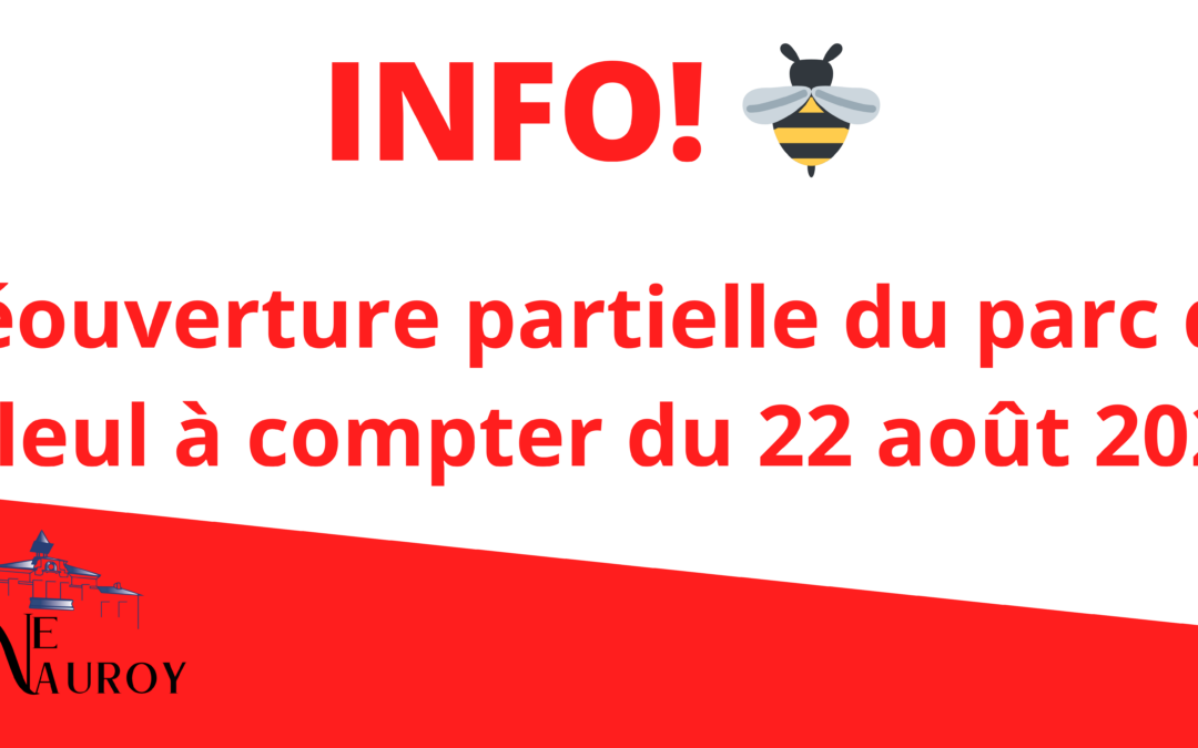 ℹ️🐝 [RÉOUVERTURE PARTI...