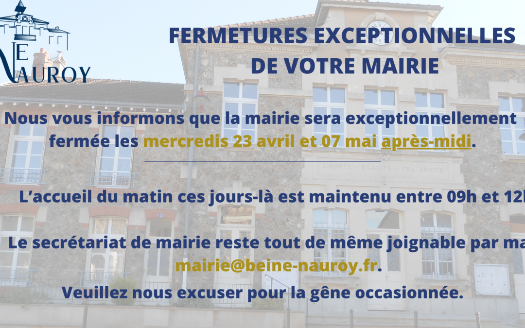 ⚠️ FERMETURE EXCEPTION...
