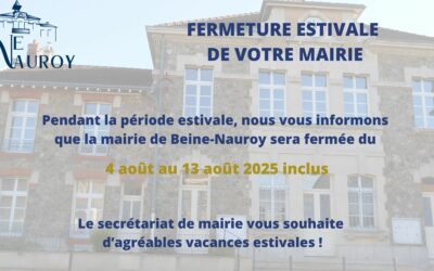 ☀️ [MAIRIE] : Fermetur...