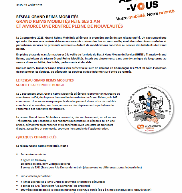 [GRAND REIMS MOBILITÉS...