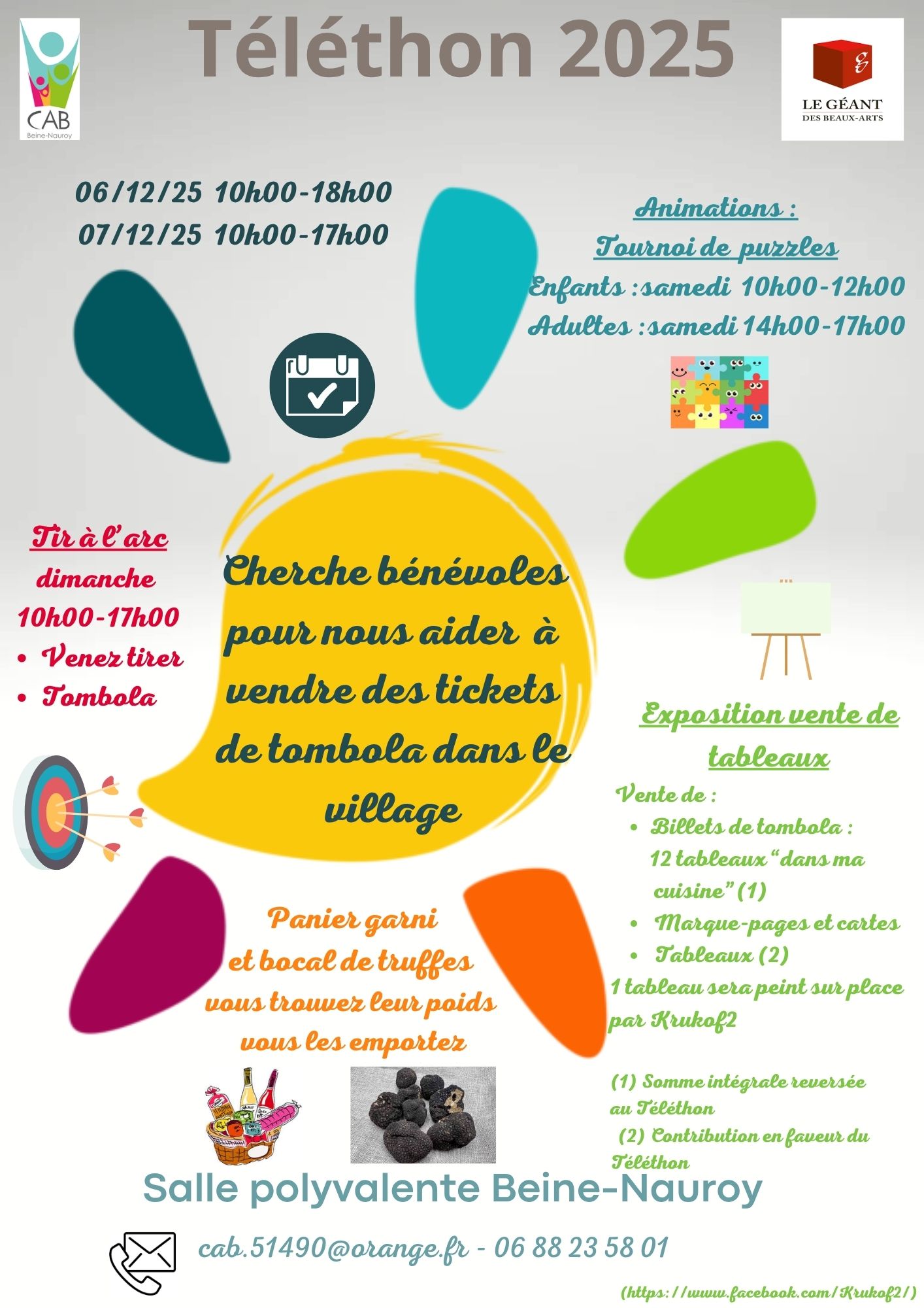 téléthon bénévoles tombola