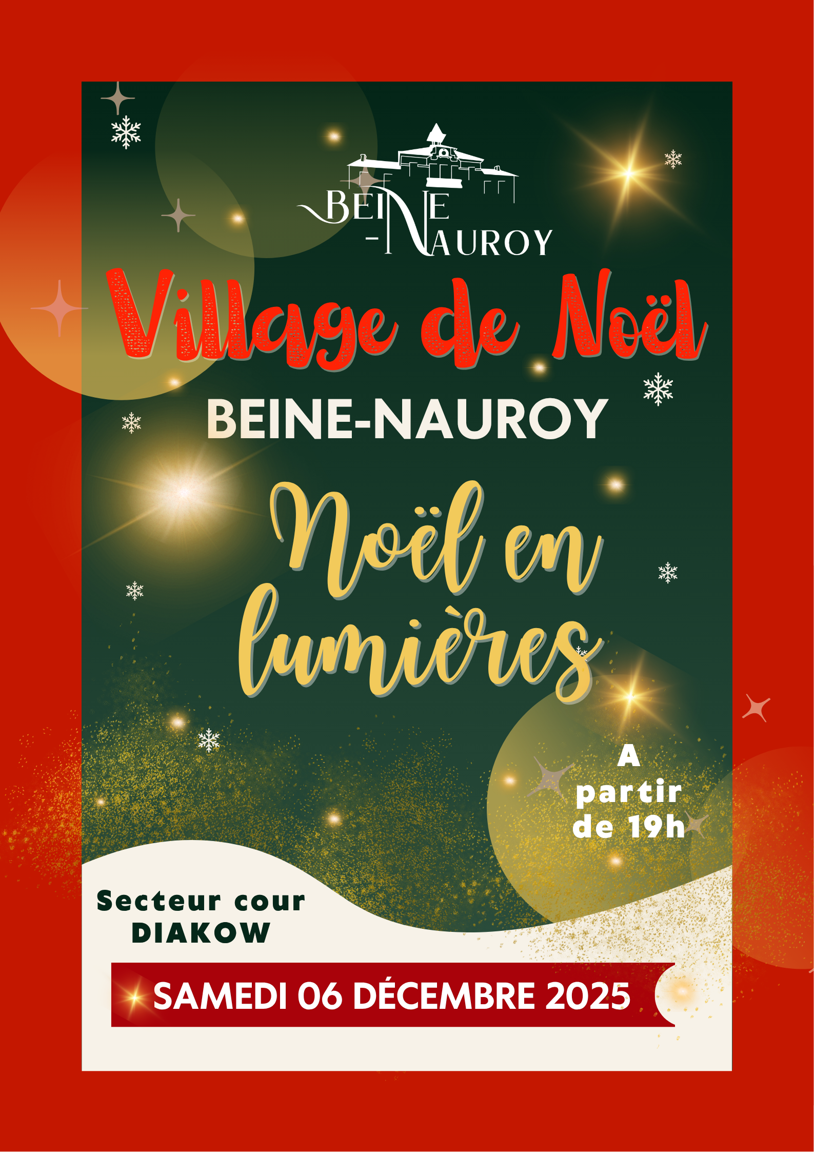 Inauguration mise en lumières 2025