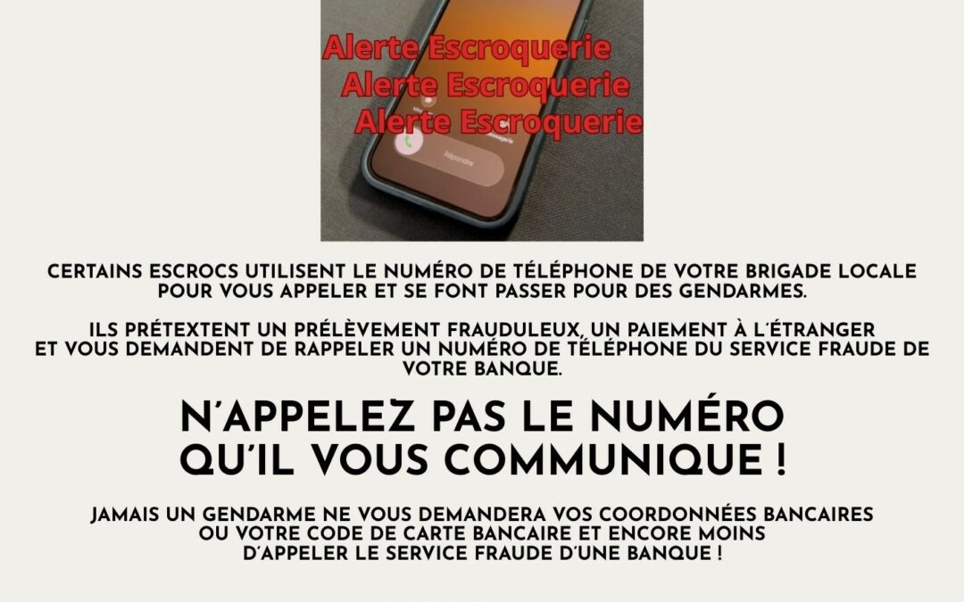 [GENDARMERIE] : Alerte...
