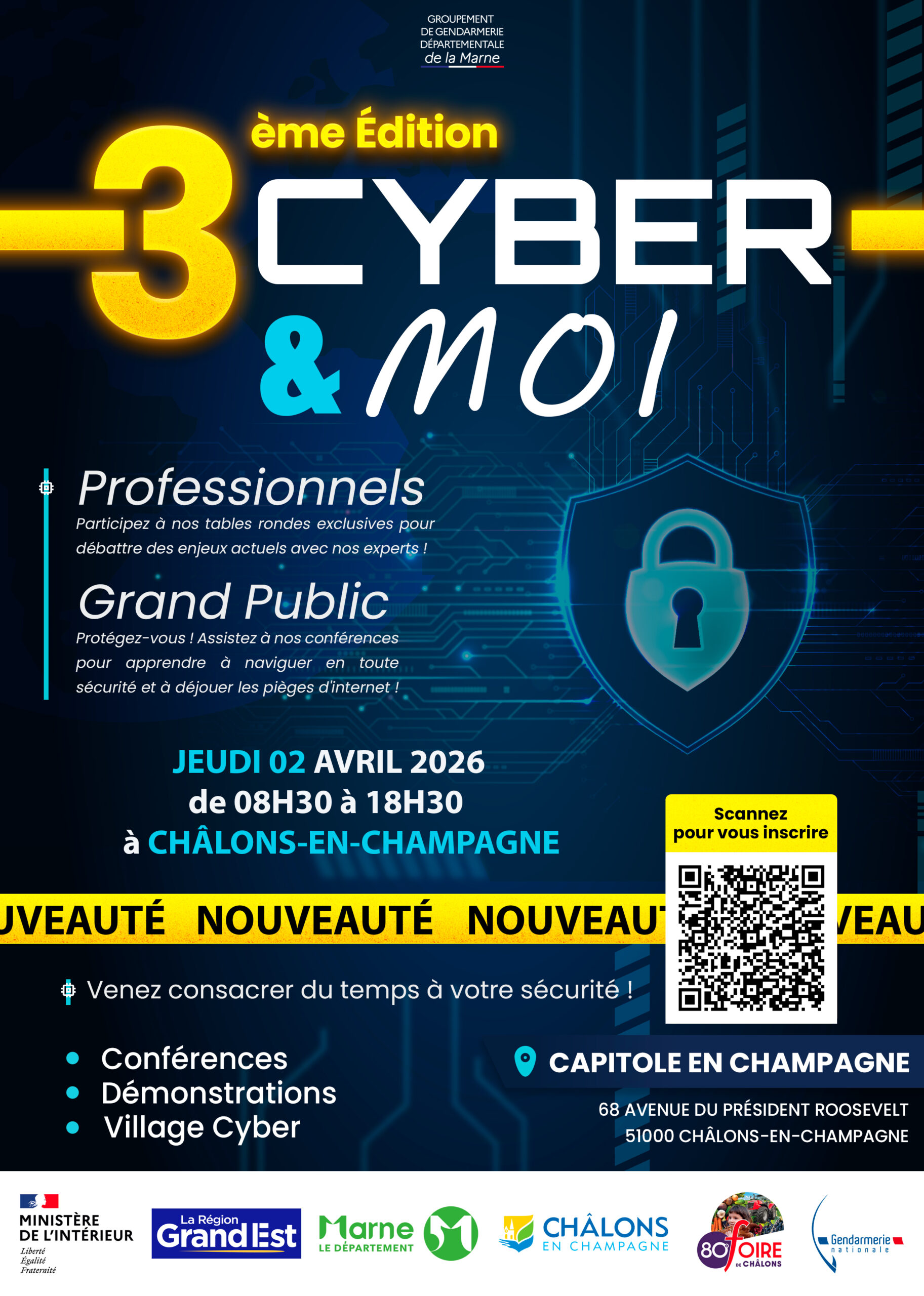 Affiche 3ème édition Journée Cyber et Moi – RVB