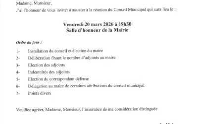 [CONSEIL MUNICIPAL]
