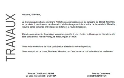 🚧[TRAVAUX] : Réunion ...